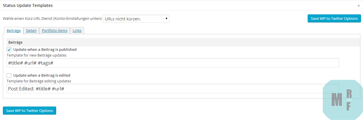 WP to Twitter: Artikel automatisch mit Hashtags versehen